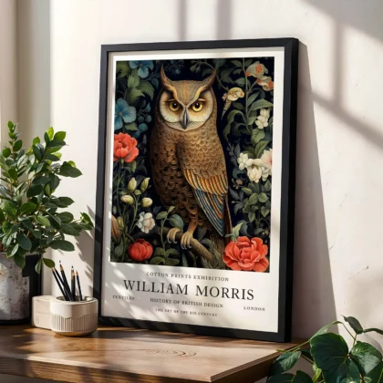William Morris – Owl Wall Art