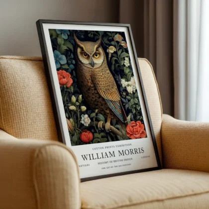 William Morris – Owl Wall Art