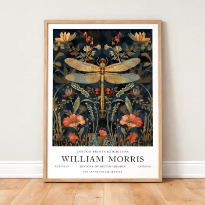 William Morris – Dragonfly Wall Art