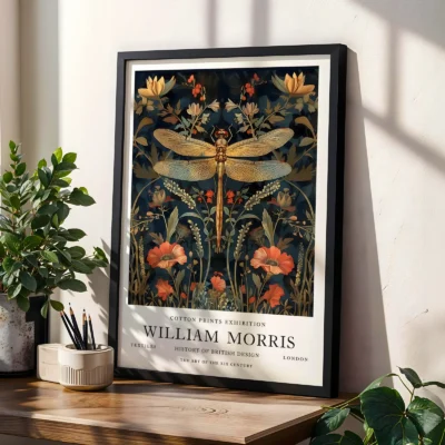 Dragonfly poster living room decor