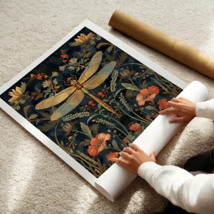 William Morris – Dragonfly Wall Art