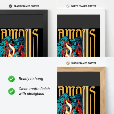 David statue poster frame options modern wall art