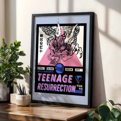 Drachen Wandbild – Teenage Resurrection