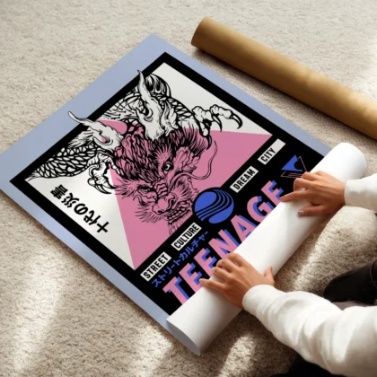 Drachen Wandbild – Teenage Resurrection