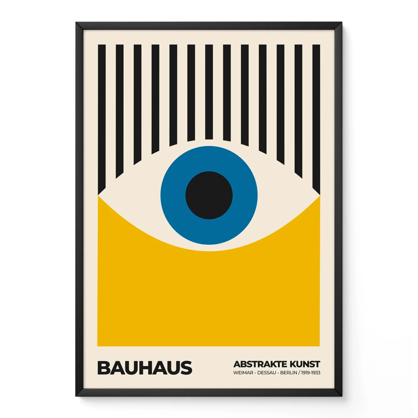 Bauhaus Eye Print – Yellow