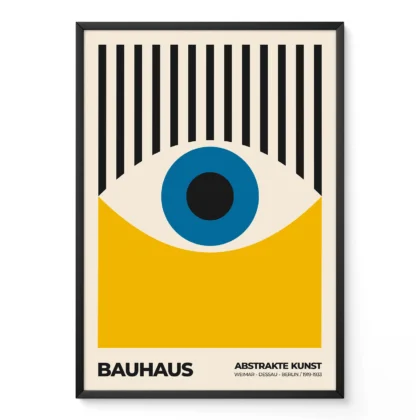 Bauhaus Wandbild – Gelbes Auge
