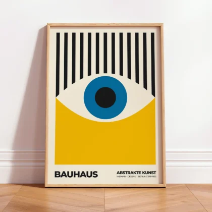 Bauhaus Wandbild – Gelbes Auge