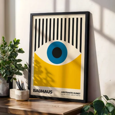 Bauhaus Eye Print – Yellow