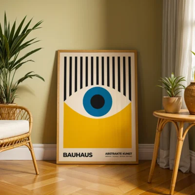 Bauhaus Eye Print – Yellow