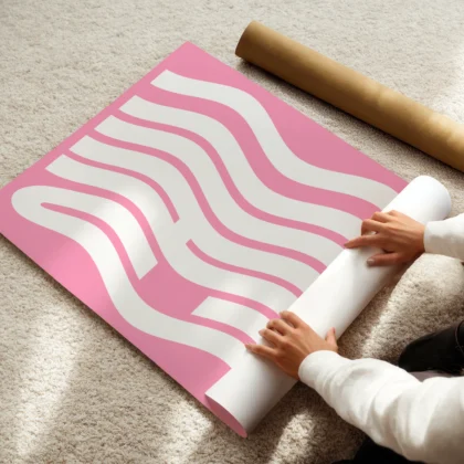 Typografie Wandbild – Chill (Rosa)