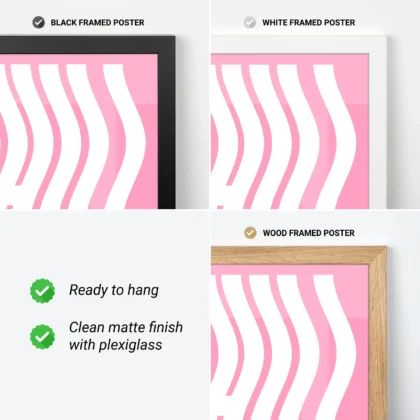 Typografie Wandbild – Chill (Rosa)