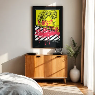 Street art poster David graffiti bedroom wall art