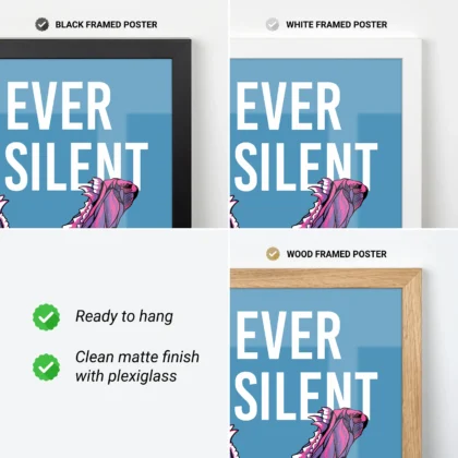 Dobermann Wandbild – Never Be Silent