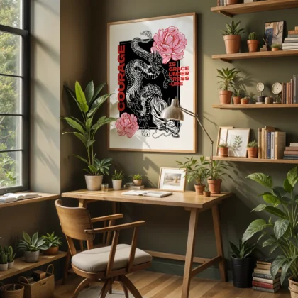 Japanischer Drache Wandbild