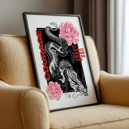 Japanischer Drache Wandbild