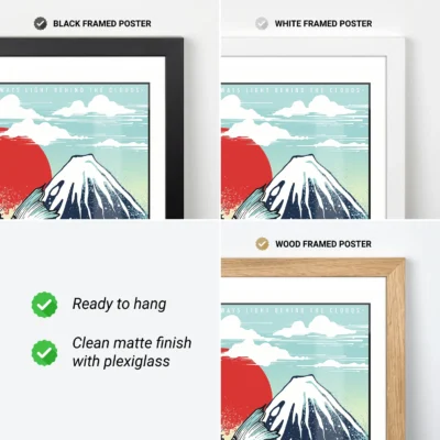 Japanese Koi Fish – Mount Fuji Print