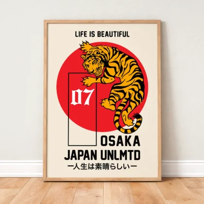 Japanese Tiger Wall Art