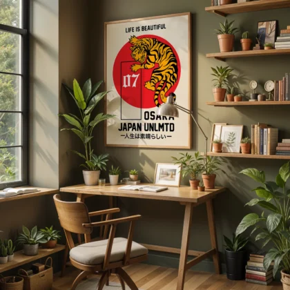 Japanese Tiger Wall Art