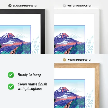 Crane Wall Art – Mount Fuji