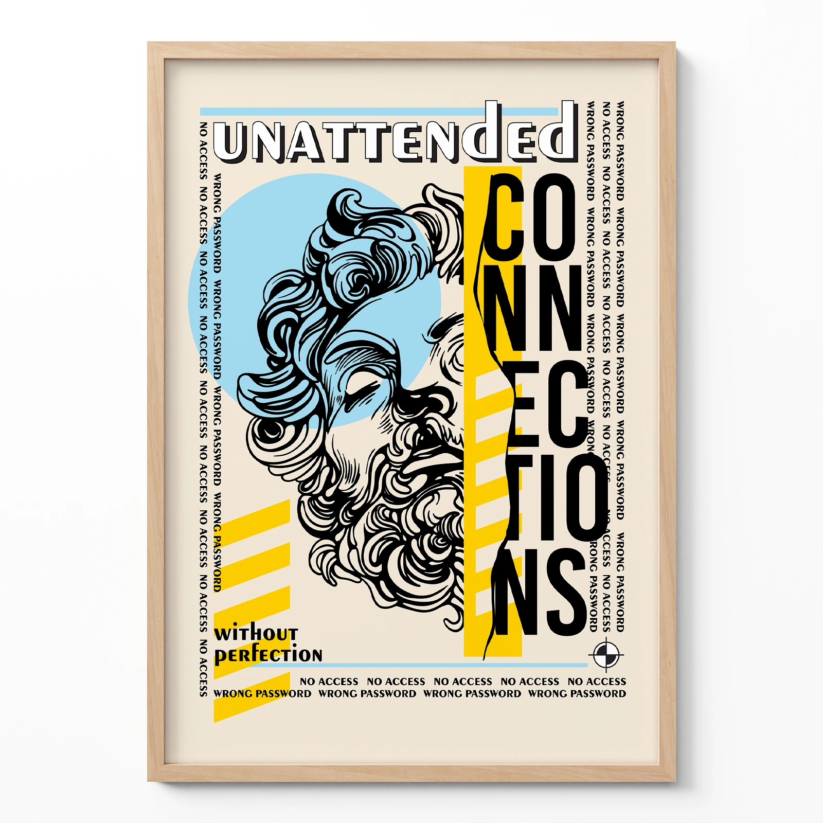 Greek Statue Poster – Modern Typography Wall Art Greek statue poster modern typography wall art