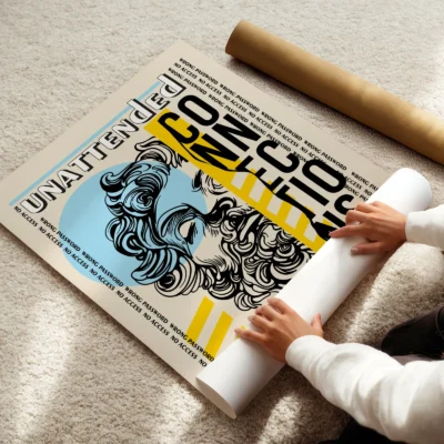 Greek statue poster rolled modern art print