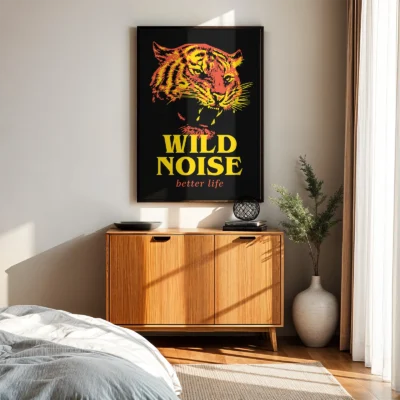 Tiger poster bedroom animal wall art