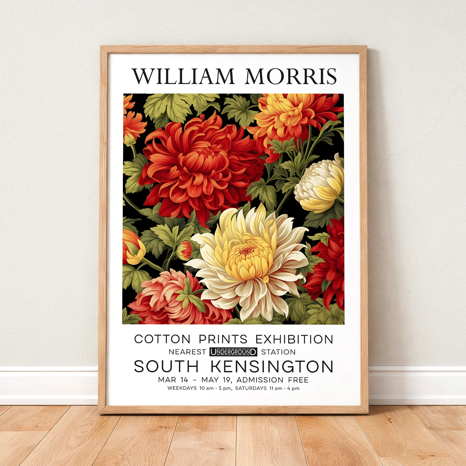 William Morris Dahlia Poster