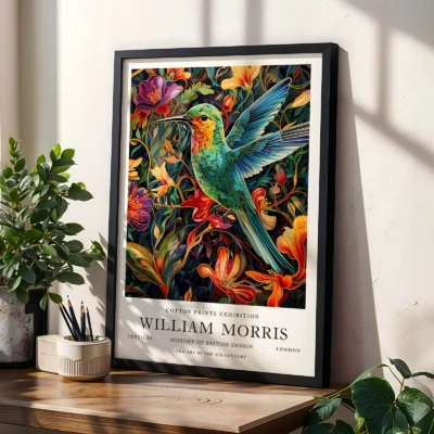 Hummingbird poster living room decor