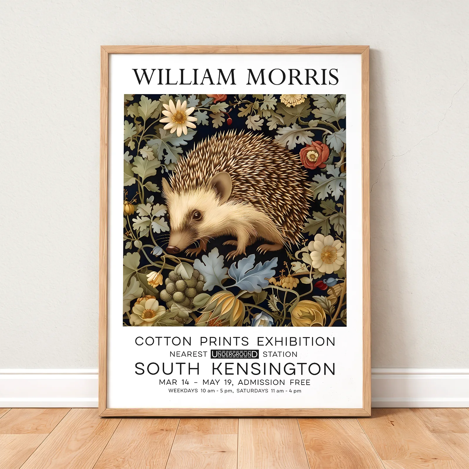William Morris Poster – Hedgehog Print