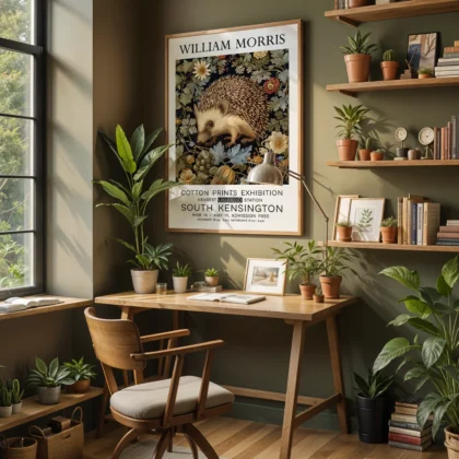 William Morris – Hedgehog Art Print