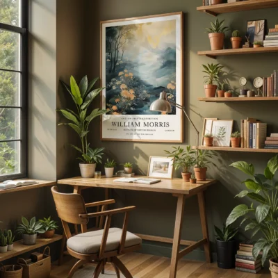 Landscape print home office wall art