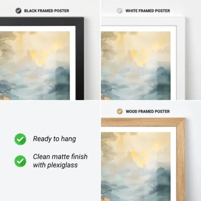 Landscape print frame options