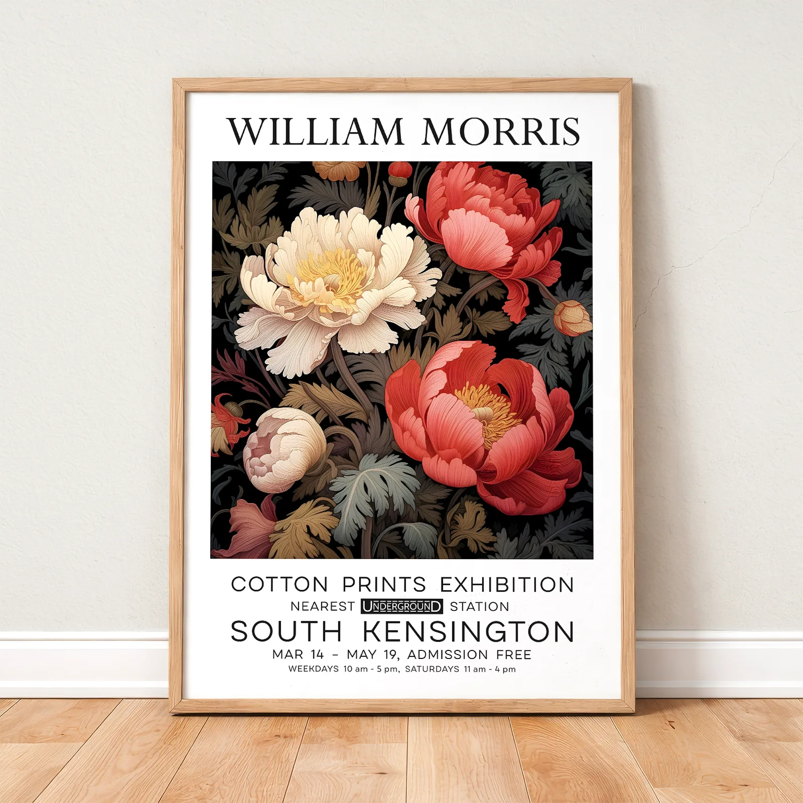 William Morris Peonies Art Print
