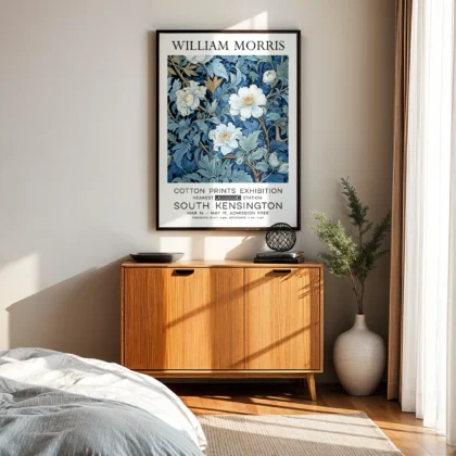 William Morris – Blue Floral Wall Art