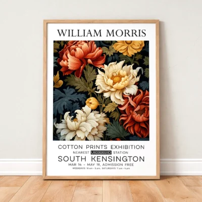 Peonies poster framed floral print