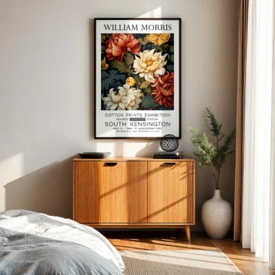 Peonies poster bedroom wall art