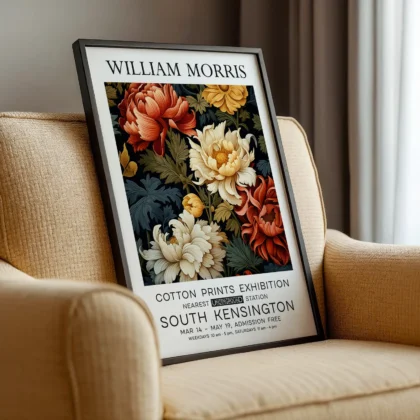 William Morris – Peonies Wall Art