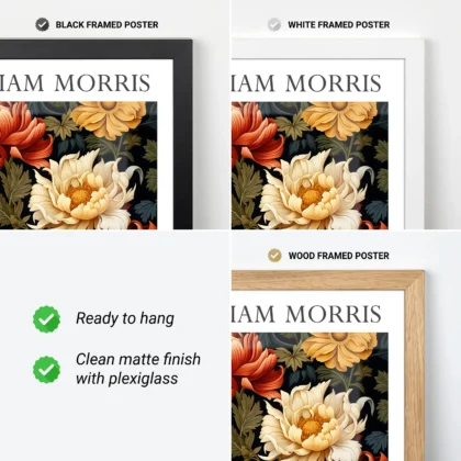 William Morris – Peonies Wall Art