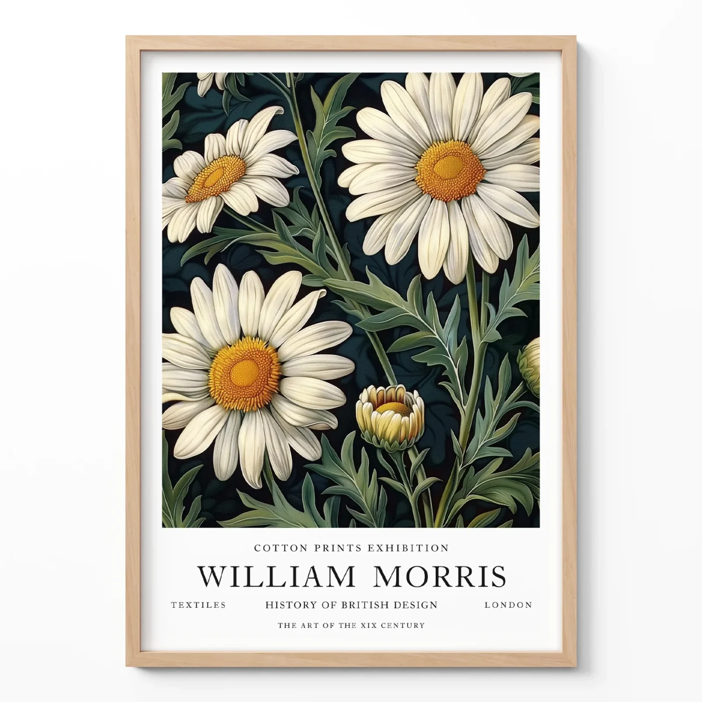 Daisy poster William Morris floral wall art