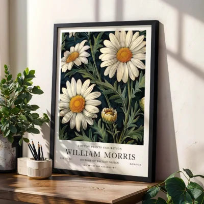 Daisy poster living room decor