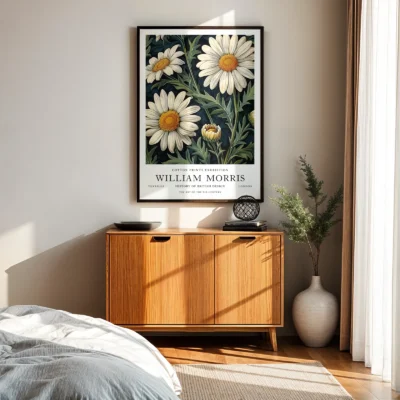 Daisy poster bedroom wall art