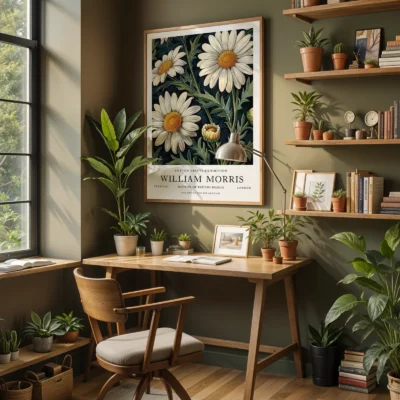 Daisy poster home office decor