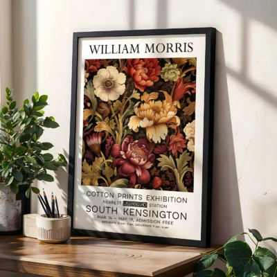 Flowers poster living room wall decor