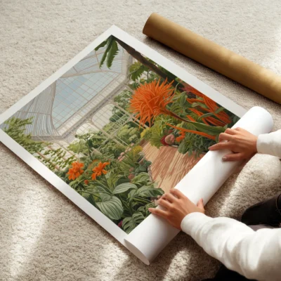 Kew Gardens poster rolled art print