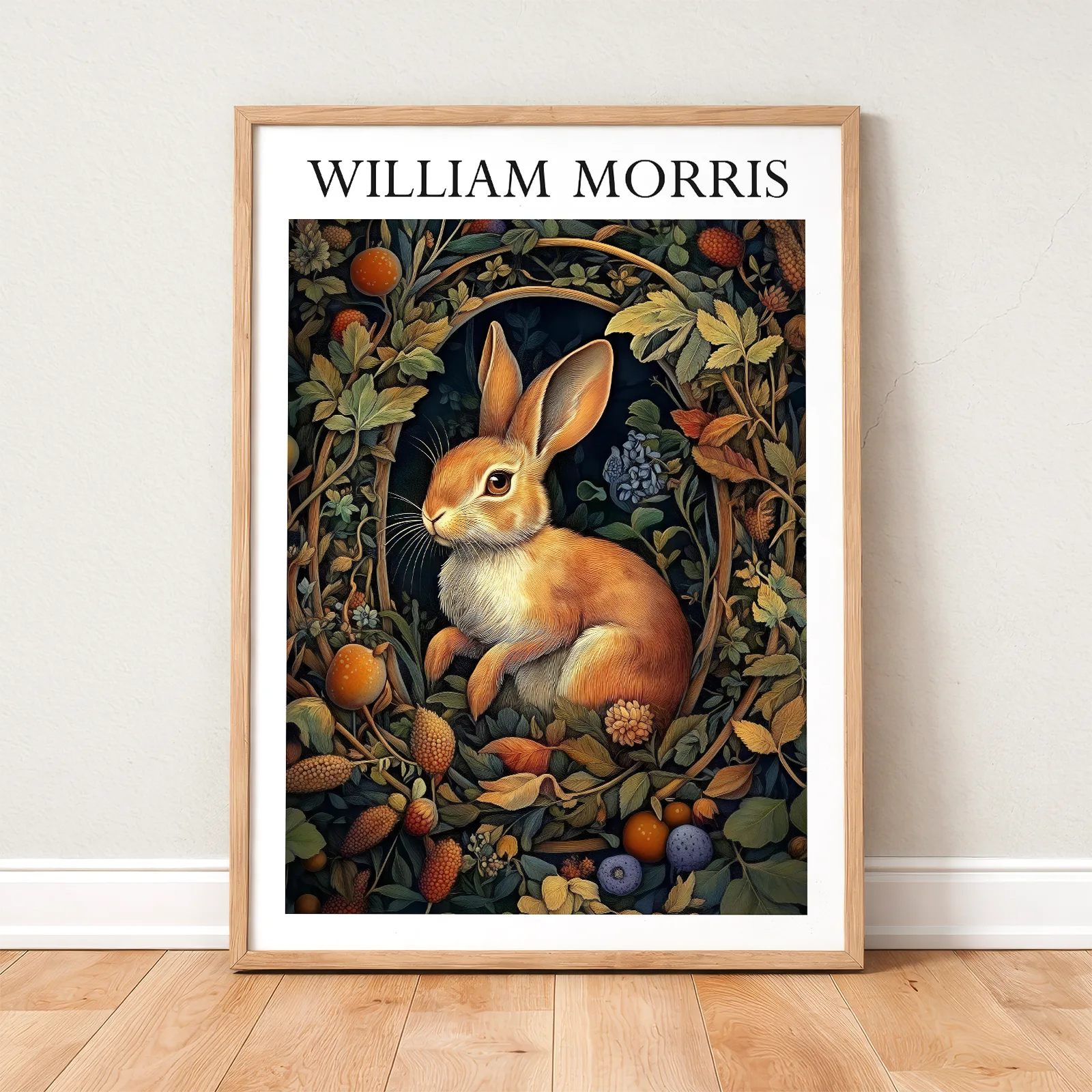 William Morris Bunny Poster