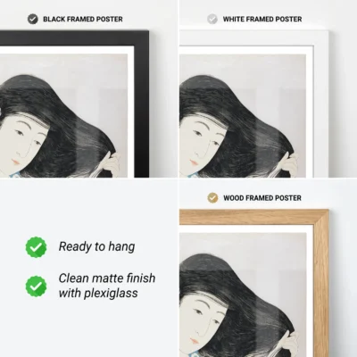 Goyo Hashiguchi Wall Art – Woman Combing Her Hair