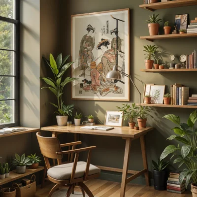 Isoda Koryusai – Courtesan Karahama Tea Ceremony