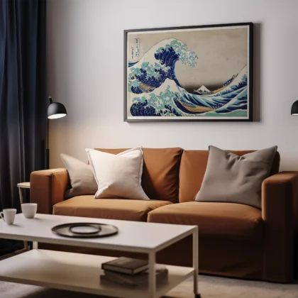 Katsushika Hokusai – Wandbild Die große Welle vor Kanagawa