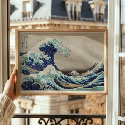 Katsushika Hokusai – Wandbild Die große Welle vor Kanagawa