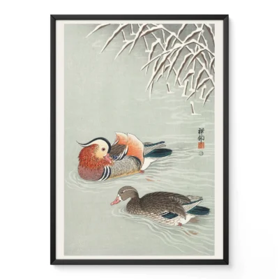 Mandarin Ducks by Ohara Koson